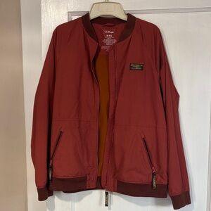 LLBean Women’s Rust Bomber Jacket